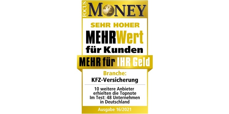Siegel Focus Money, Kfz-Versicherung